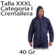 50 uds Monos desechables PP cremallera azul 40 g XXXL