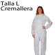 50 uds Monos desechables TST blanco sin capucha 30gr L
