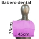 500 uds Baberos desechables sin bolsillo rosa
