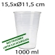 750uds vasos reutilizables transparentes 1000 ml