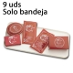 9 bandejas rectangulares para hoteles