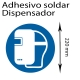 Adhesivo 220 mm de máscara soldador para dispensador