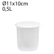 Bote hermético nevera 0,5L 11x10cm
