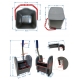 Carro de limpieza Nox con cubo doble 4