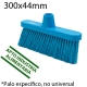 Cepillo 300mm conector vertical medio azul