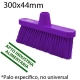 Cepillo 300mm conector vertical medio violeta