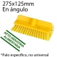 Cepillo barrer 275mm angulado intermedio amarillo