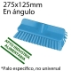Cepillo barrer 275mm angulado intermedio azul