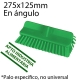 Cepillo barrer 275mm angulado intermedio verde