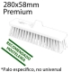 Cepillo barrer 280mm Premium duro blanco