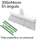Cepillo barrer 300mm angulado intermedio blanco