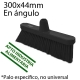 Cepillo barrer 300mm angulado intermedio negro