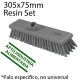 Cepillo barrer 305mm Resin Set medio gris PROF