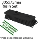 Cepillo barrer 305mm Resin Set medio negro PROF