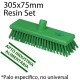 Cepillo barrer 305mm Resin Set medio verde PROF