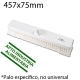Cepillo barrer 457mm intermedio blanco PROF