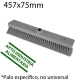 Cepillo barrer 457mm intermedio gris PROF