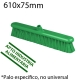 Cepillo barrer 610mm medio verde PROF