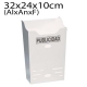 Cesta publicidad 32x24cm blanca