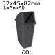 Contenedor JIM Selectivo Papel y Carton 60Lts