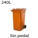 Contenedores de basura 240 Lts naranja