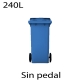 Contenedores de basura 240L azul801