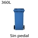 Contenedores de basura 360L azul801