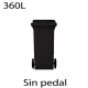 Contenedores de basura 360L negro200