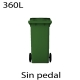 Contenedores de basura 360L verde400