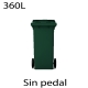 Contenedores de basura 360L verde412