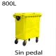 Contenedores de basura 800 Lts amarillo