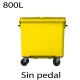Contenedores de basura 800L amarillo503