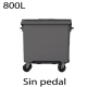 Contenedores de basura 800L gris309