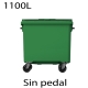 Contenedores de basura premium 1100L verde403