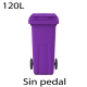 Contenedores de basura premium 120L morado