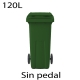 Contenedores de basura premium 120L verde411