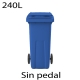 Contenedores de basura premium 240L azul805