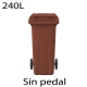 Contenedores de basura premium 240L marrón908
