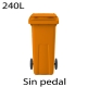Contenedores de basura premium 240L naranja601