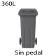 Contenedores de basura premium 360L gris307