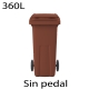 Contenedores de basura premium 360L marrón908