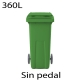 Contenedores de basura premium 360L verde403