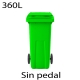 Contenedores de basura premium 360L verde404