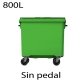 Contenedores de basura premium 800L verde404