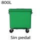 Contenedores de basura premium 800L verde420