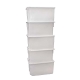 Cubeta honda apilable 50 litros 55x42x29cm con tapa 2