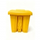 Cubo de Basura Corlan 30 L con Pedal Amarillo 2