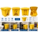 Cubo de Basura Corlan 30 L con Pedal Amarillo 5