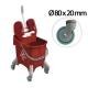 Cubo de fregar industrial 30 litros rojo