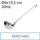 Cucharón detectable acero inox 20mL 4x19,5cm